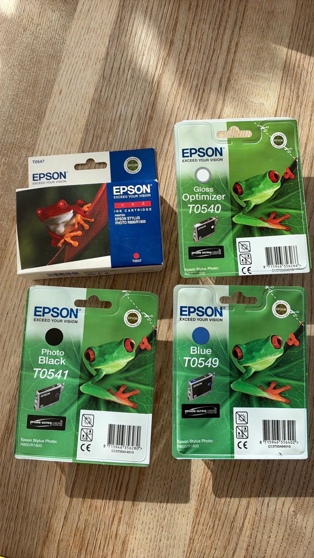 Epson Cartridges T0540 T0541 T0547 T0549 - Nieuw / Sealed, Computers en Software, Ophalen of Verzenden, Nieuw