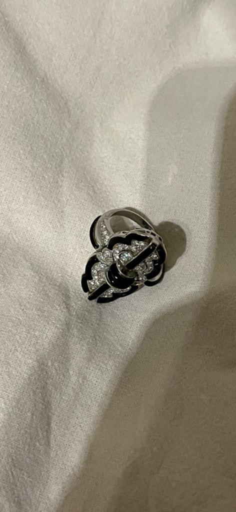 Bague 18k or blanc, Ophalen, Wit, Zo goed als nieuw, Dame