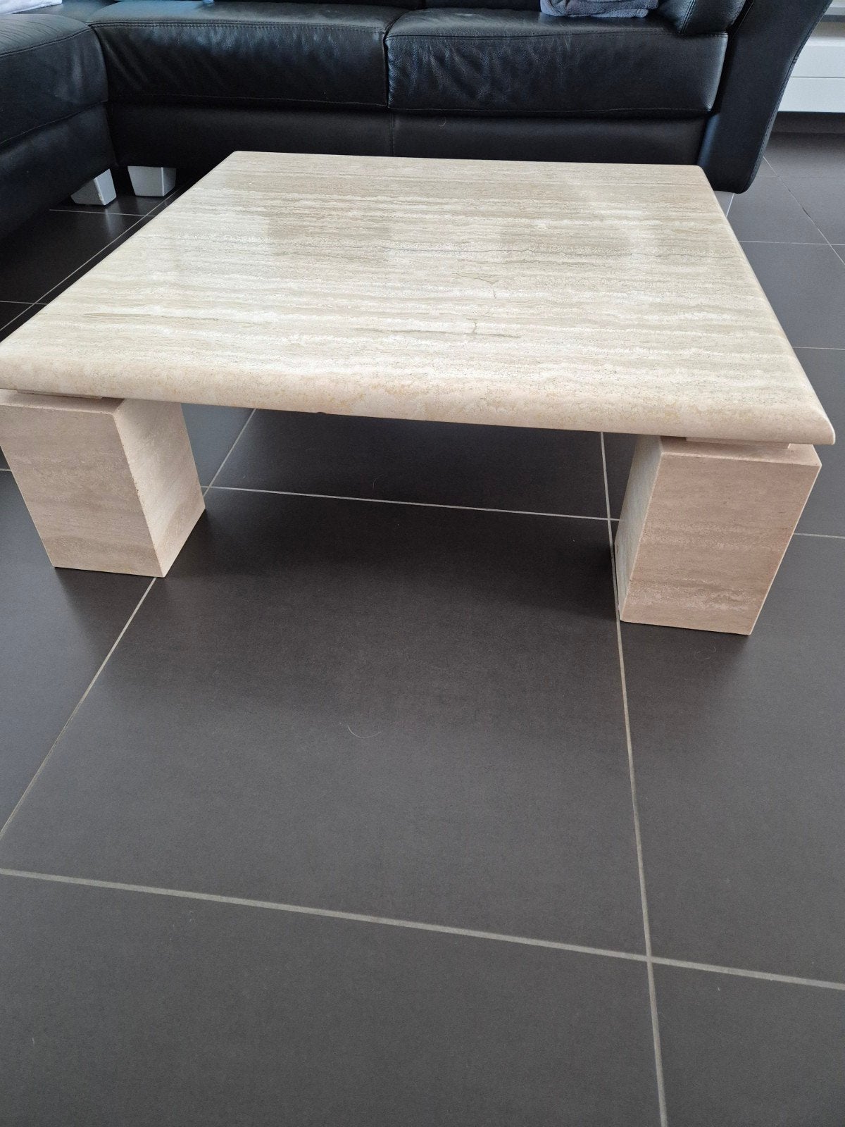 Table basse (travertin), Maison & Meubles, Enlèvement