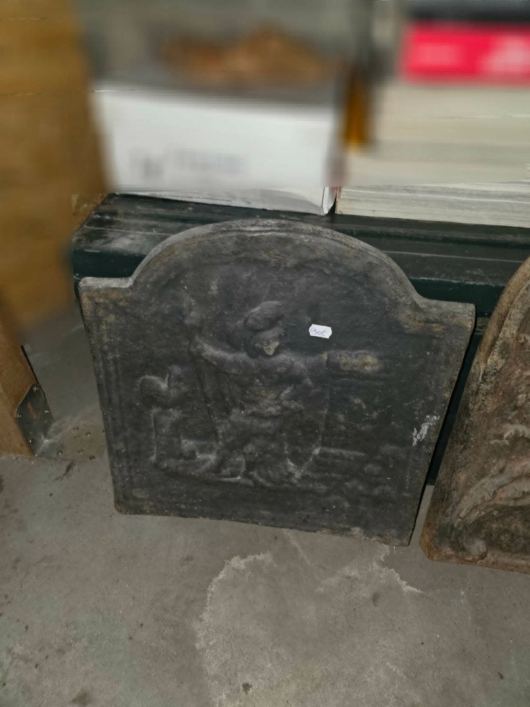 Ancienne plaque de cheminée, Enlèvement, Utilisé