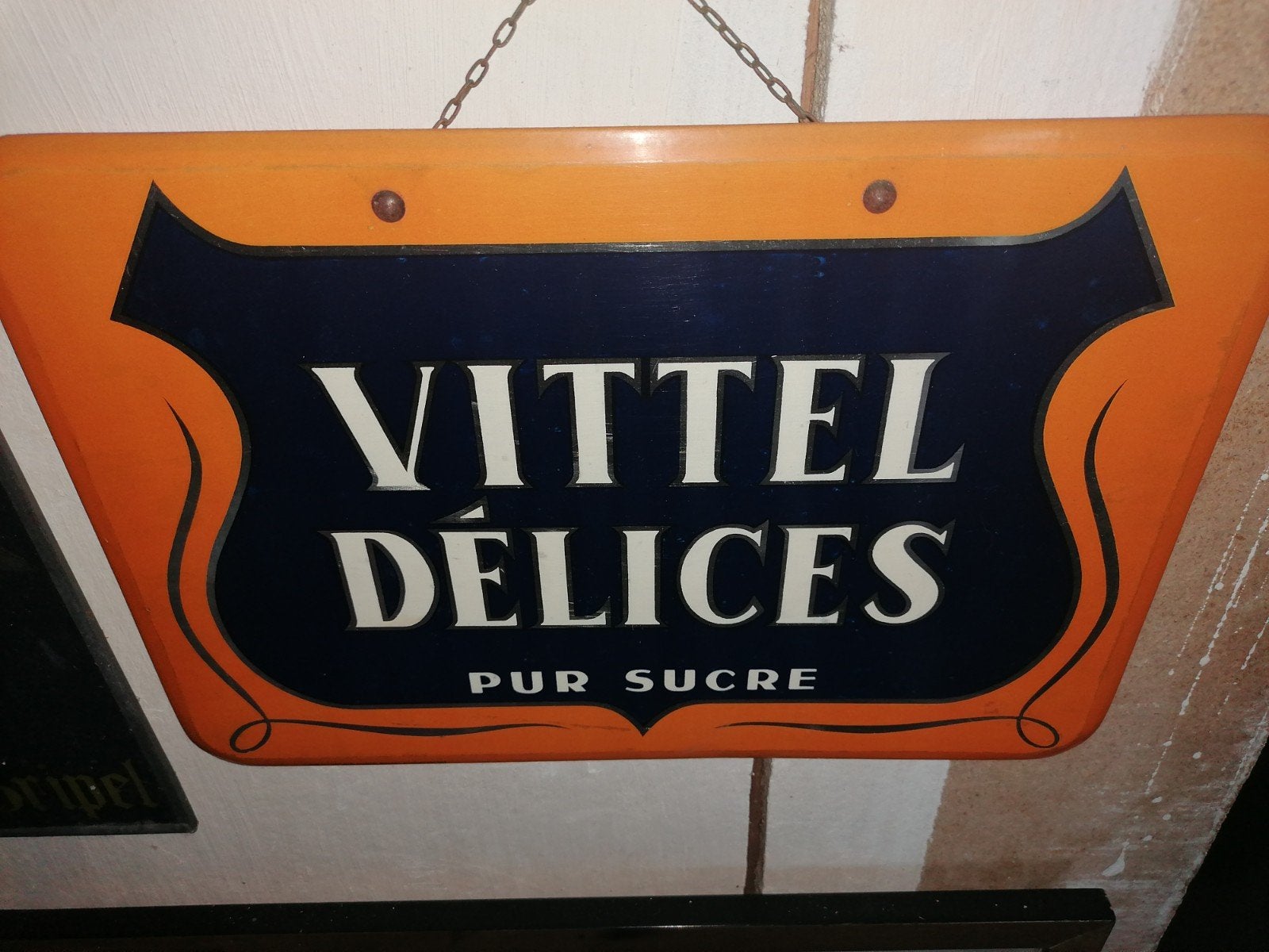 zeer oude reclame Vittel, Collections, Enlèvement ou Envoi