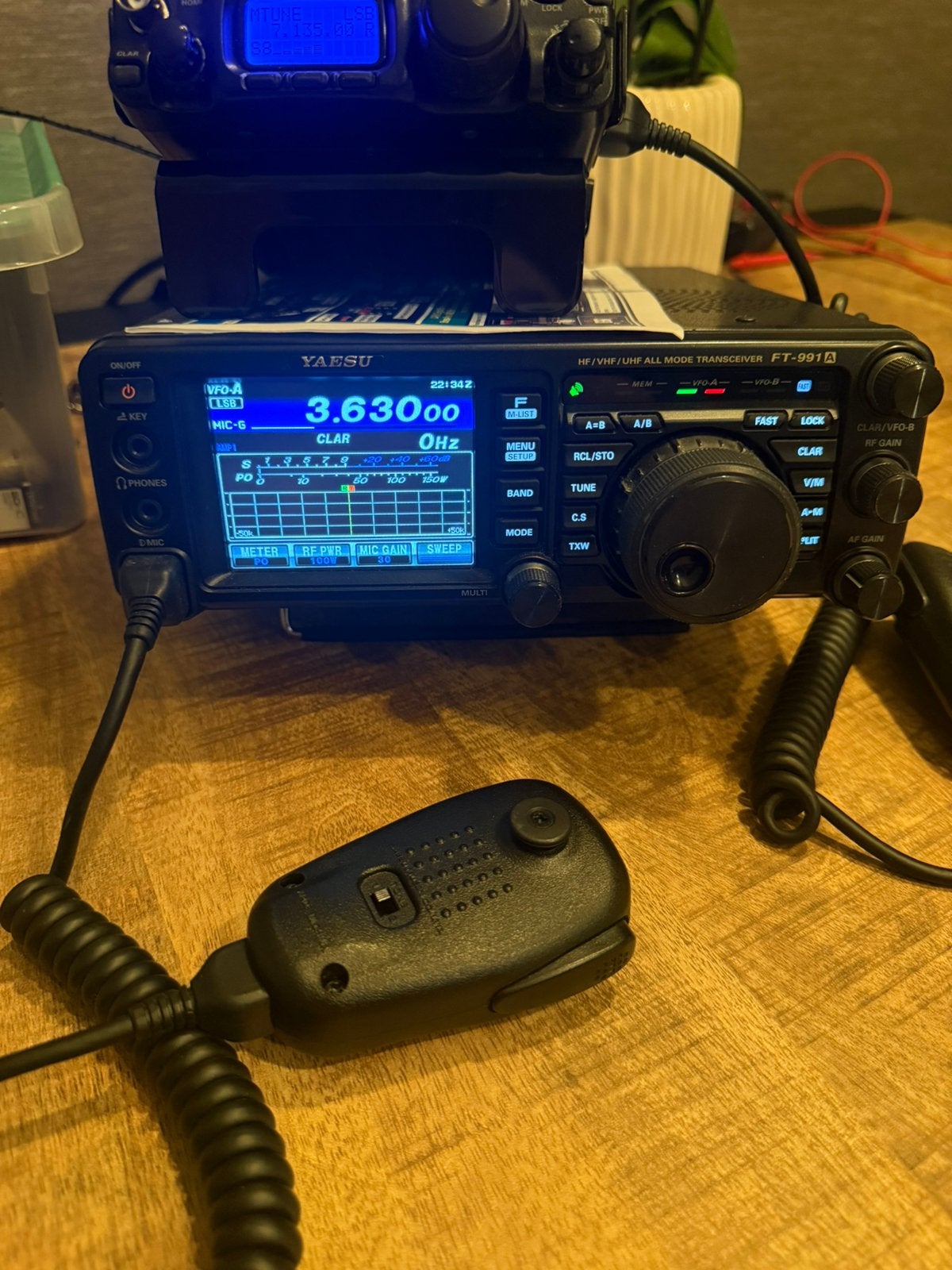 Yaesu FT 991A Allmode radio HF/VHF /UHF /50 MHZ, Télécoms, Enlèvement, Utilisé, Émetteur et Récepteur