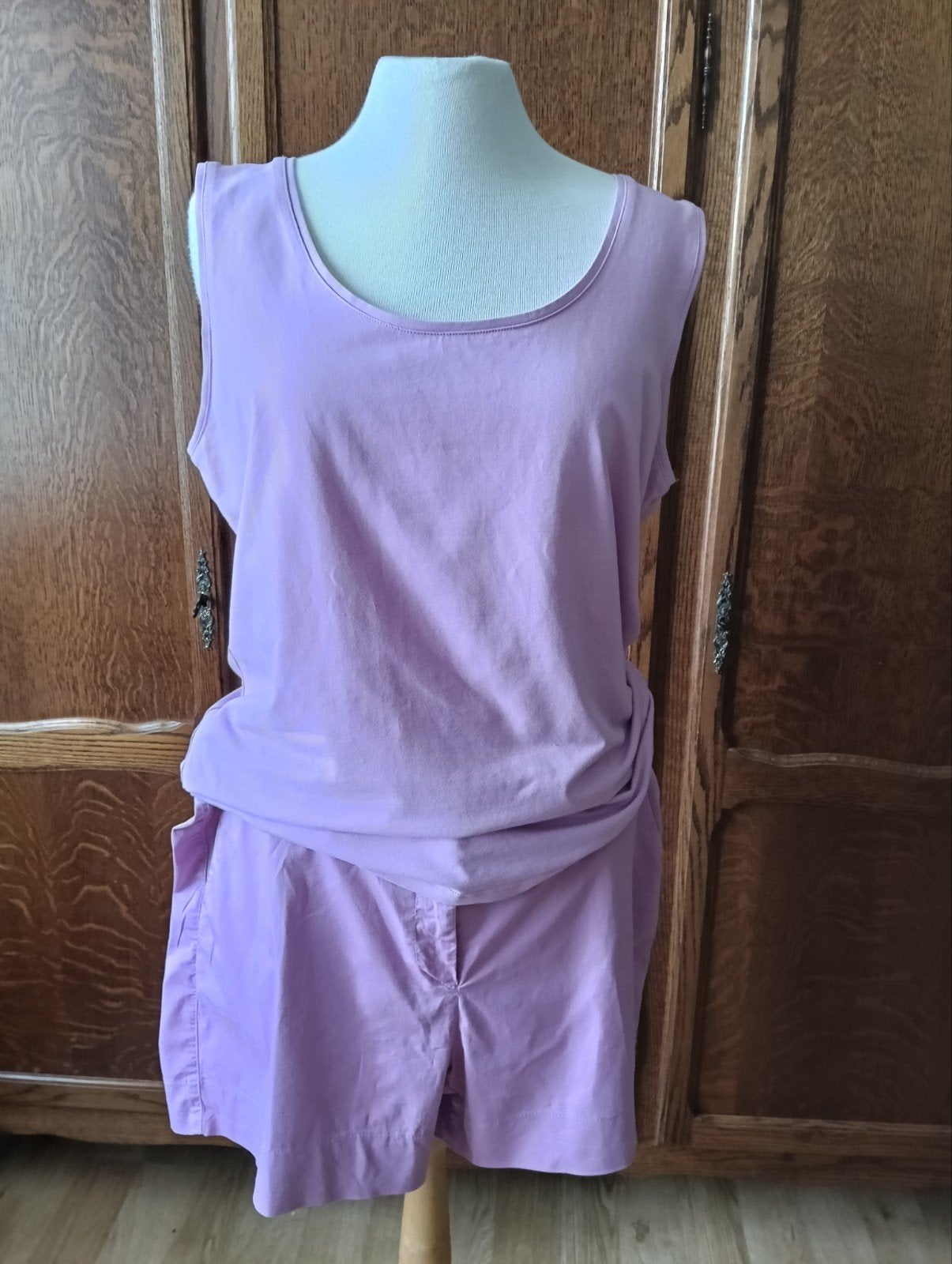 Topje met korte broek lila kleur, Kleding | Dames, Paars, Maat 46/48 (XL) of groter, Liberty, Ophalen of Verzenden