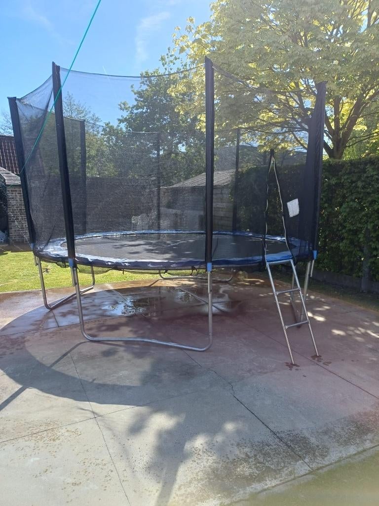 Trampoline 420cm | Veiligheidsnet | Premium, Ophalen, Gebruikt