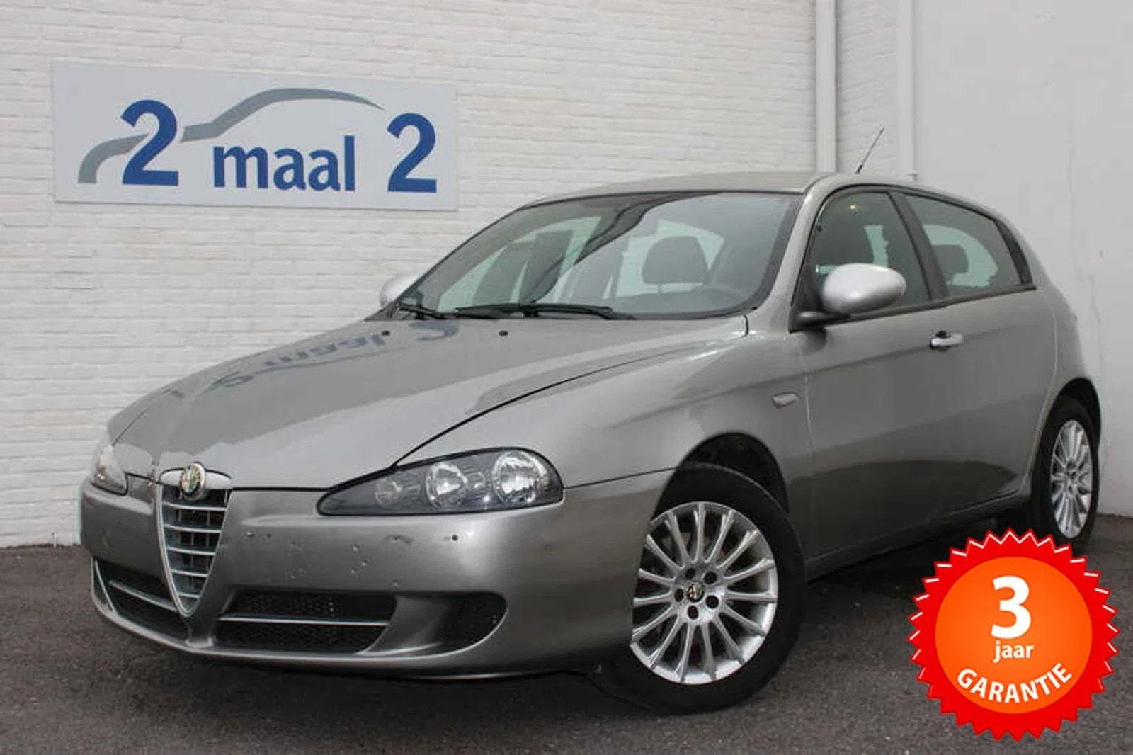 Alfa Romeo 147 147 1.6i Airco/5Deurs 3 JAAR garantie, Autos, Argent ou Gris, Achat, 105 ch, Entreprise