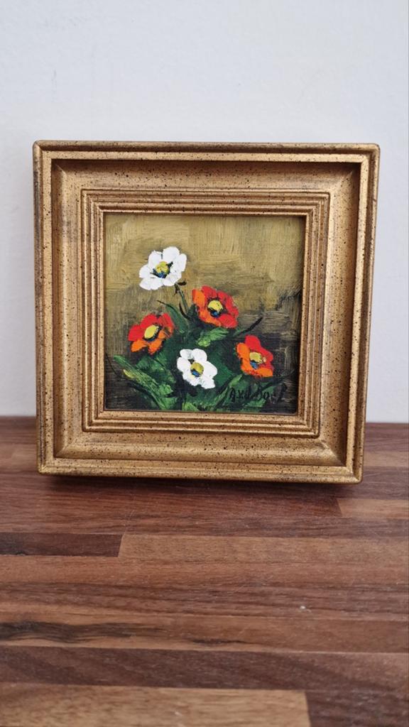 Annie van de Boel - olieverfschilderij bloemstilleven, Ophalen of Verzenden