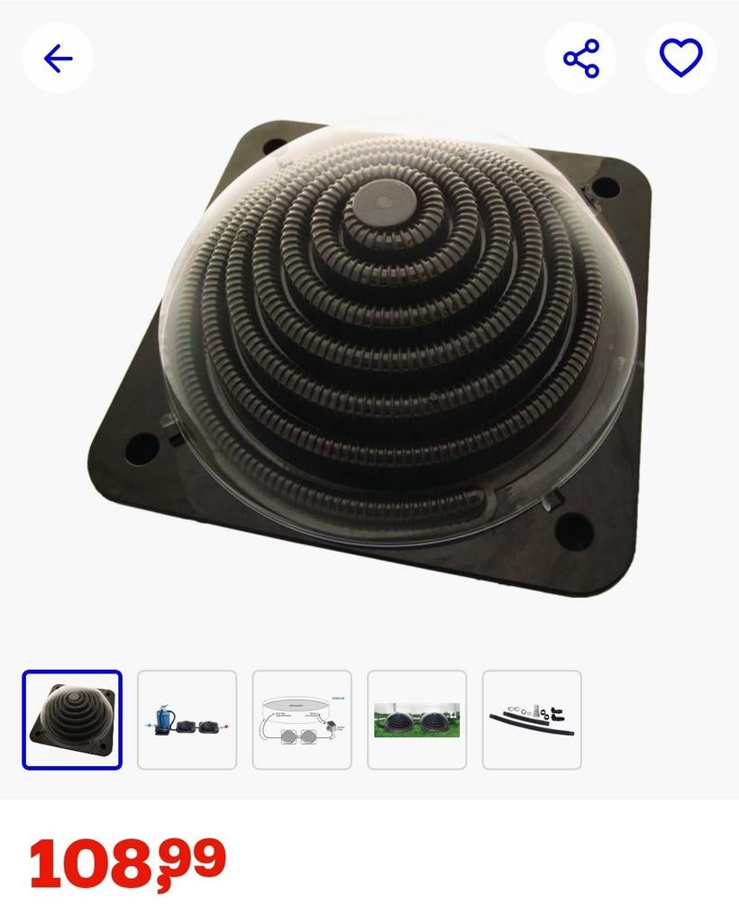 Solar verwarming zwembad, Tuin en Terras, Ophalen, Verwarming