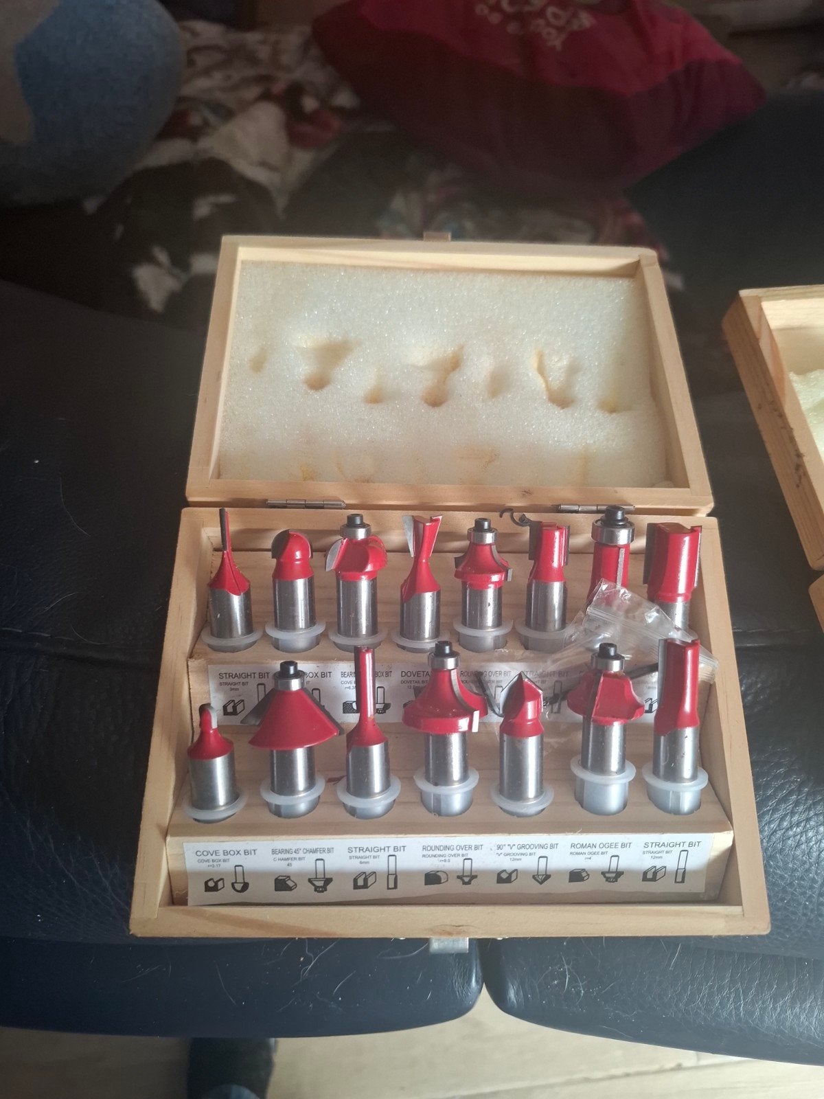 hout frees set, Antiek en Kunst, Antiek | Bestek, Ophalen