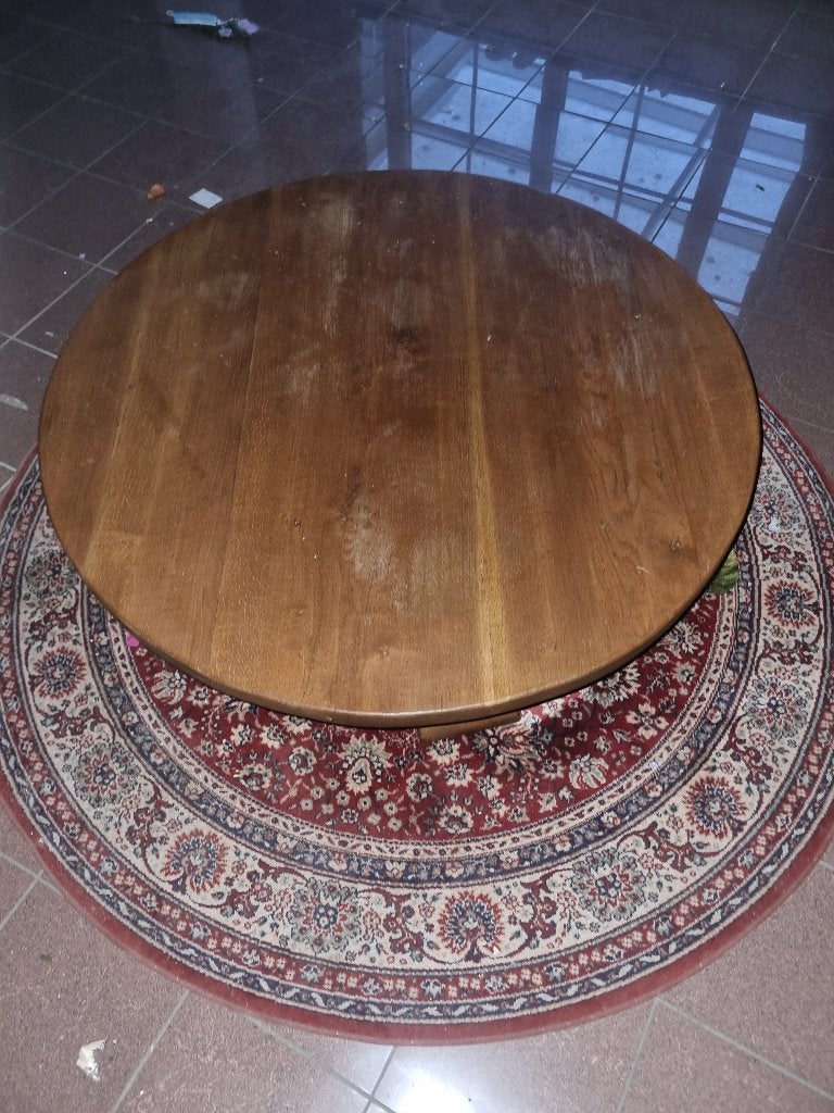 ronde salontafel, Huis en Inrichting, Ophalen, Gebruikt, 100 tot 150 cm, Rond