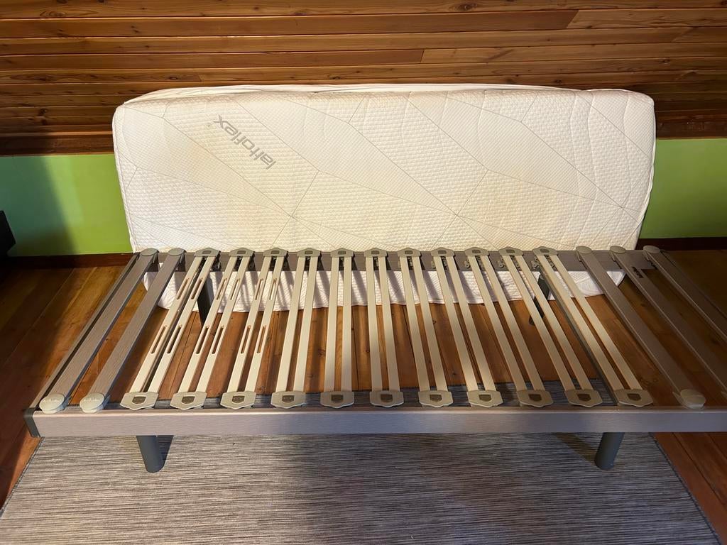 Lattoflex, Huis en Inrichting, Slaapkamer | Bedden, Ophalen, Eenpersoons, 210 cm, Zo goed als nieuw