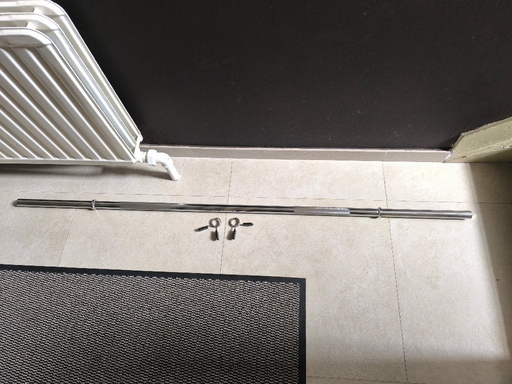 Barre d'haltere 170cm, 9kg (30mm), Sports & Fitness, Équipement de fitness, Enlèvement, Utilisé, Bras, Barre d'haltères