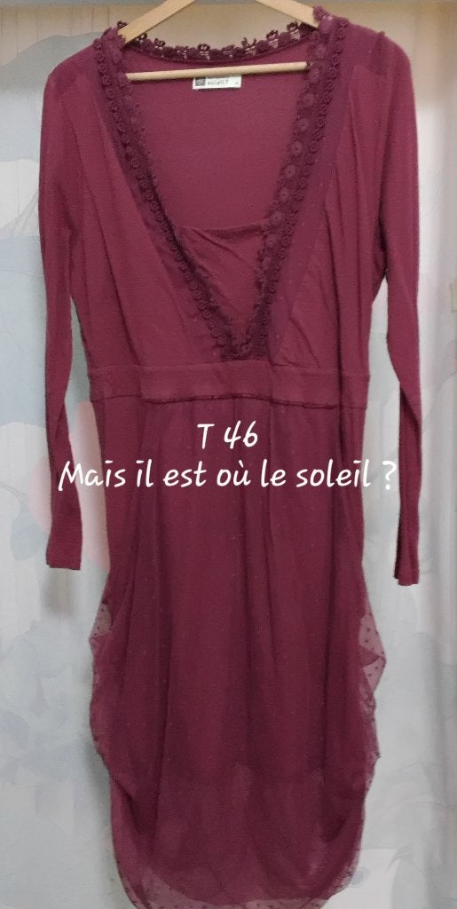 Vêtements femme, Rouge, Enlèvement ou Envoi, Mais il est où le Soleil, Comme neuf