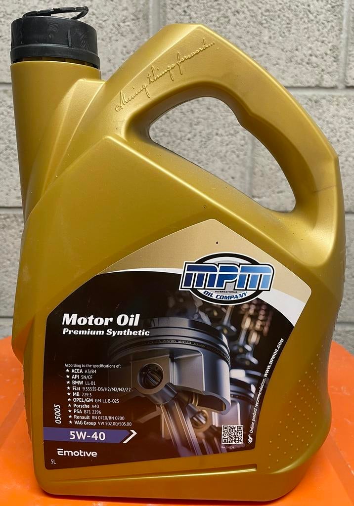Motorolie diesel en benzine mpm 5w40 1 liter, Ophalen of Verzenden