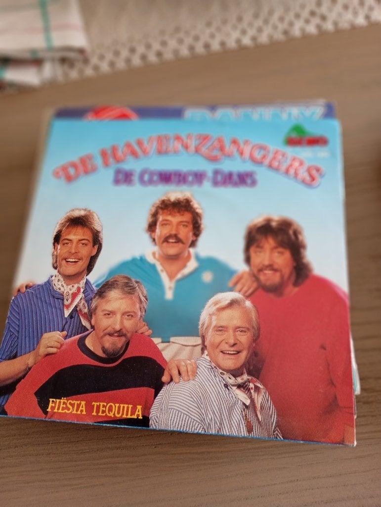 De Havenzangers - De cowboy dans, En néerlandais, Enlèvement ou Envoi, Pochette photo, 7 inch