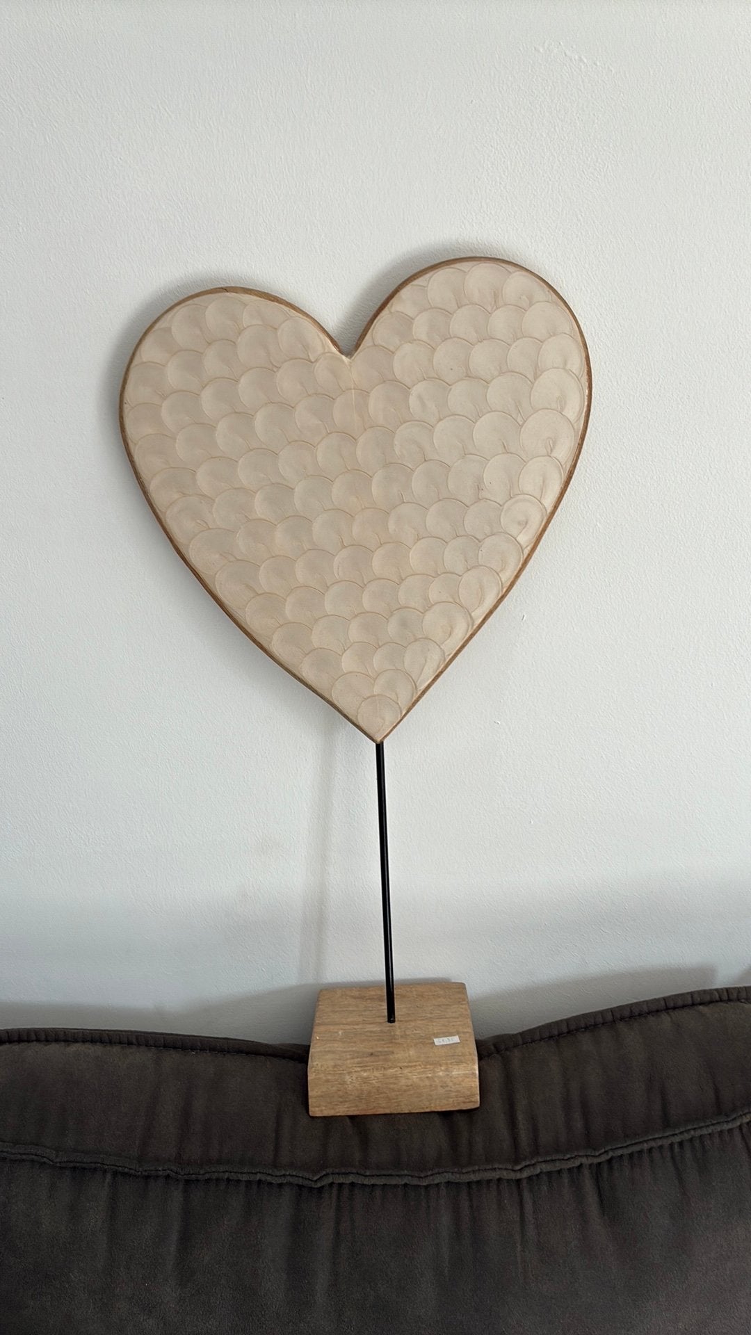 Décoration coeur en bois en 2 face ., Maison & Meubles, Neuf, Moins de 100 cm, Enlèvement, Moins de 50 cm