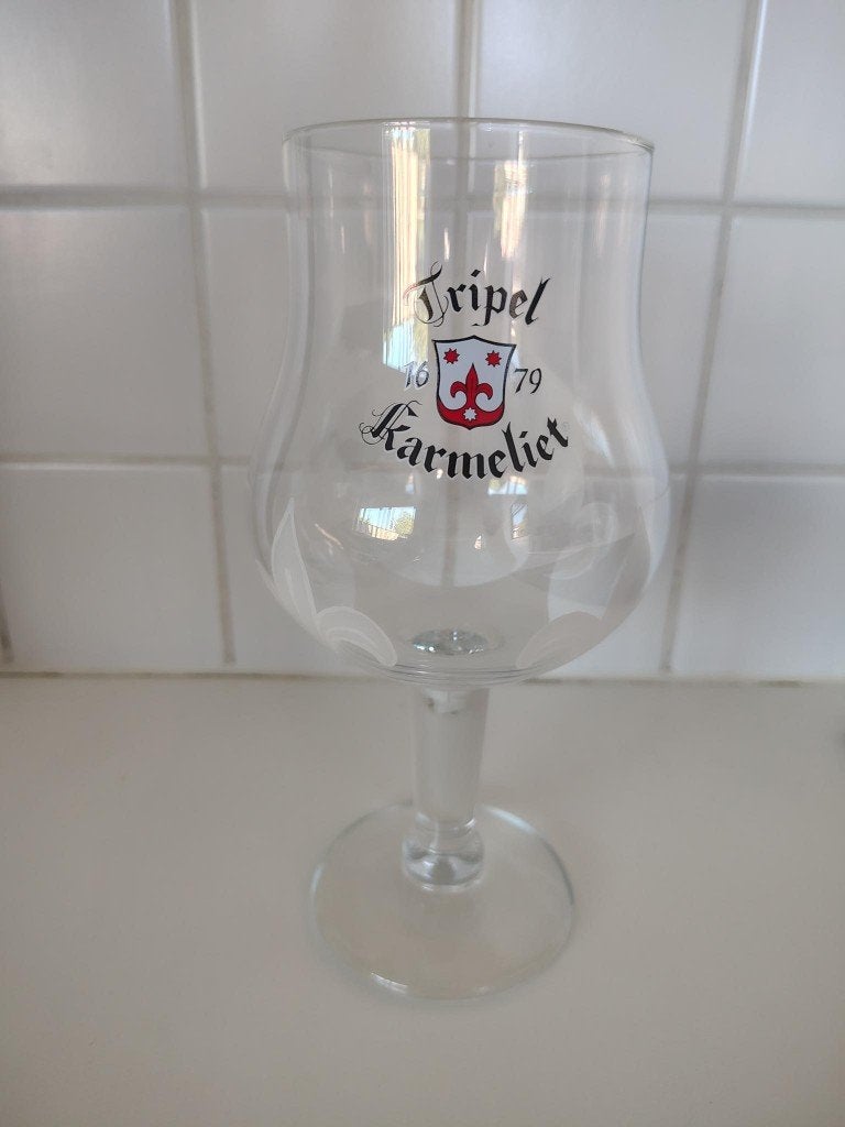 Tripel Karmeliet bierglazen Groot & Klein, Ophalen of Verzenden, Nieuw