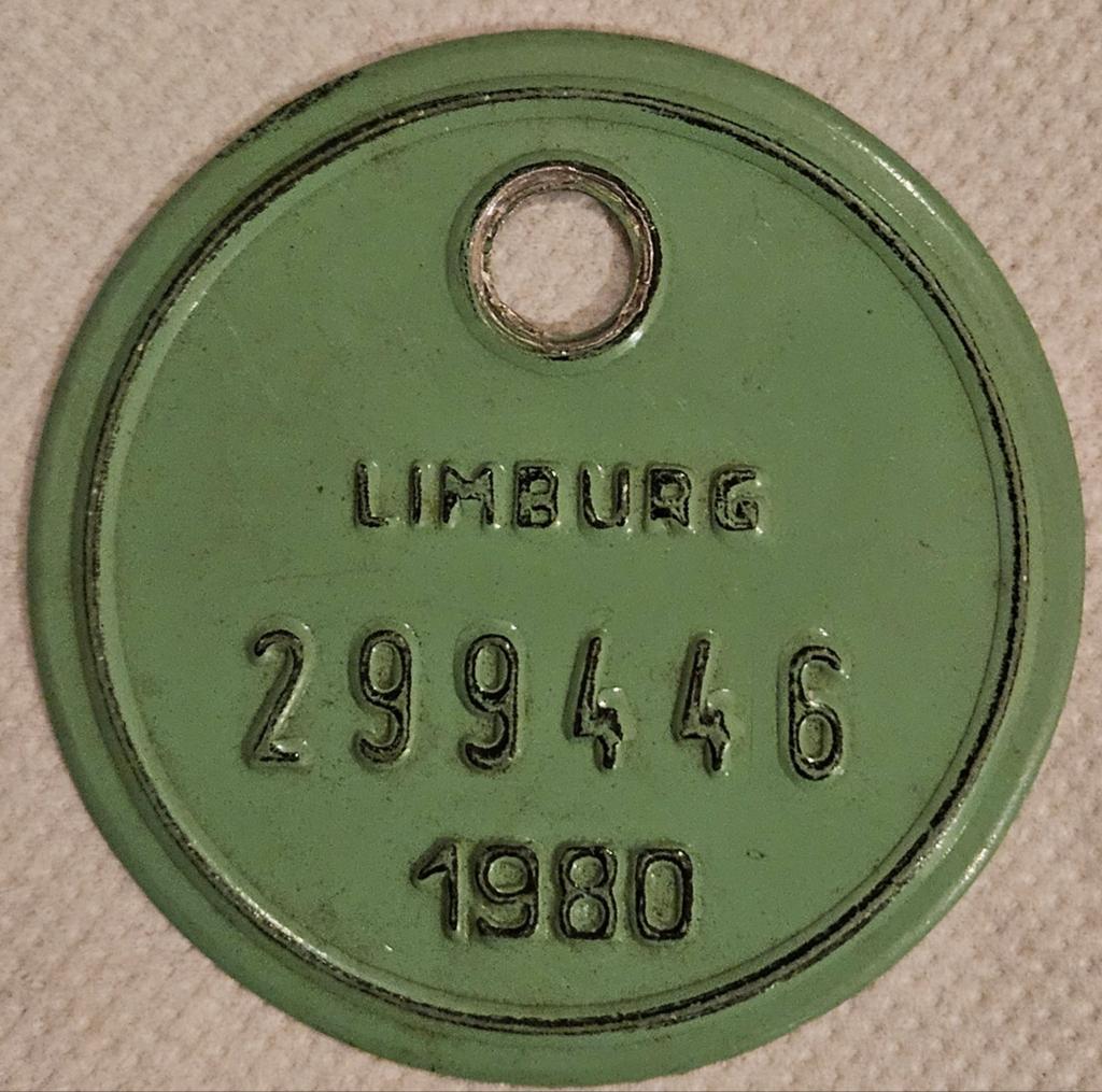 Plaque de vélo Limburg 1980 299446
C'est un Be, Collections, Collections Autre, Enlèvement ou Envoi