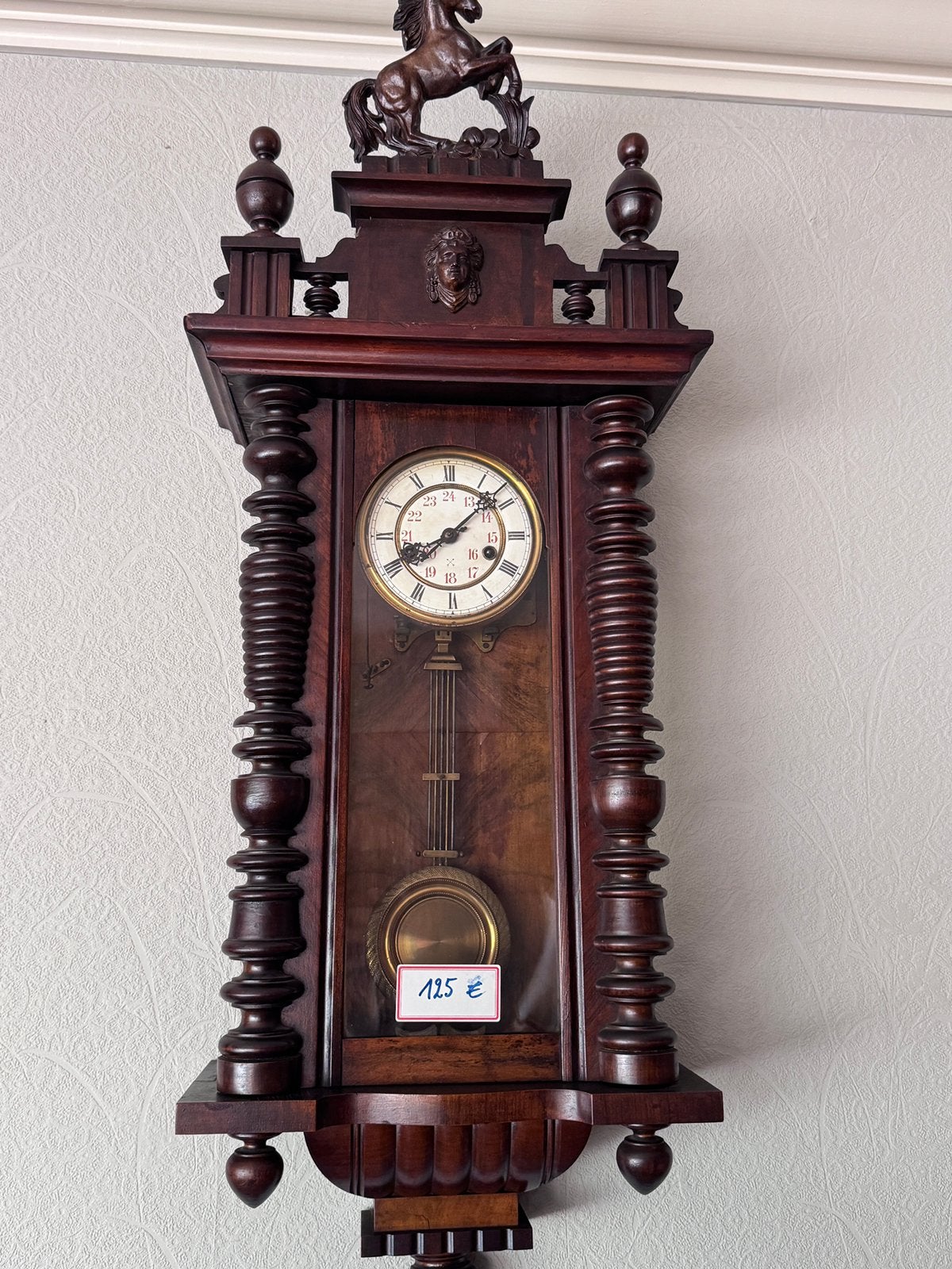 Antieken klok - regulator, Antiek en Kunst, Ophalen