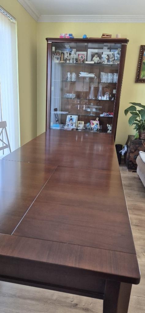 Vitrinekast en tafel, Huis en Inrichting, Kasten | Vitrinekasten, Ophalen, Zo goed als nieuw