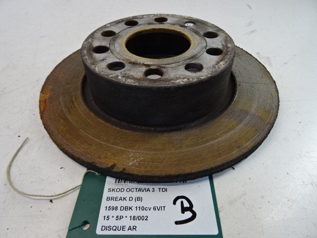 FREIN DISQUE ARRIÈRE Skoda Octavia Combi (5EAC), Utilisé, Skoda