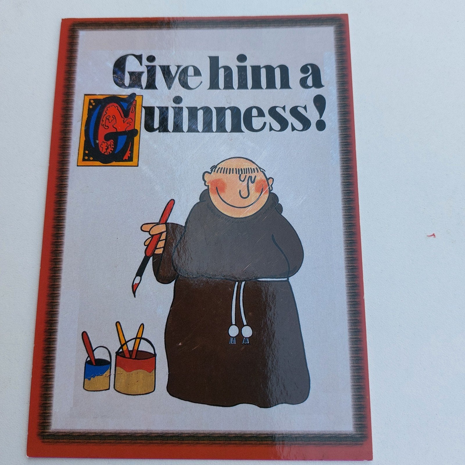 Niet beschreven reclamekaart Guinness, Ophalen of Verzenden