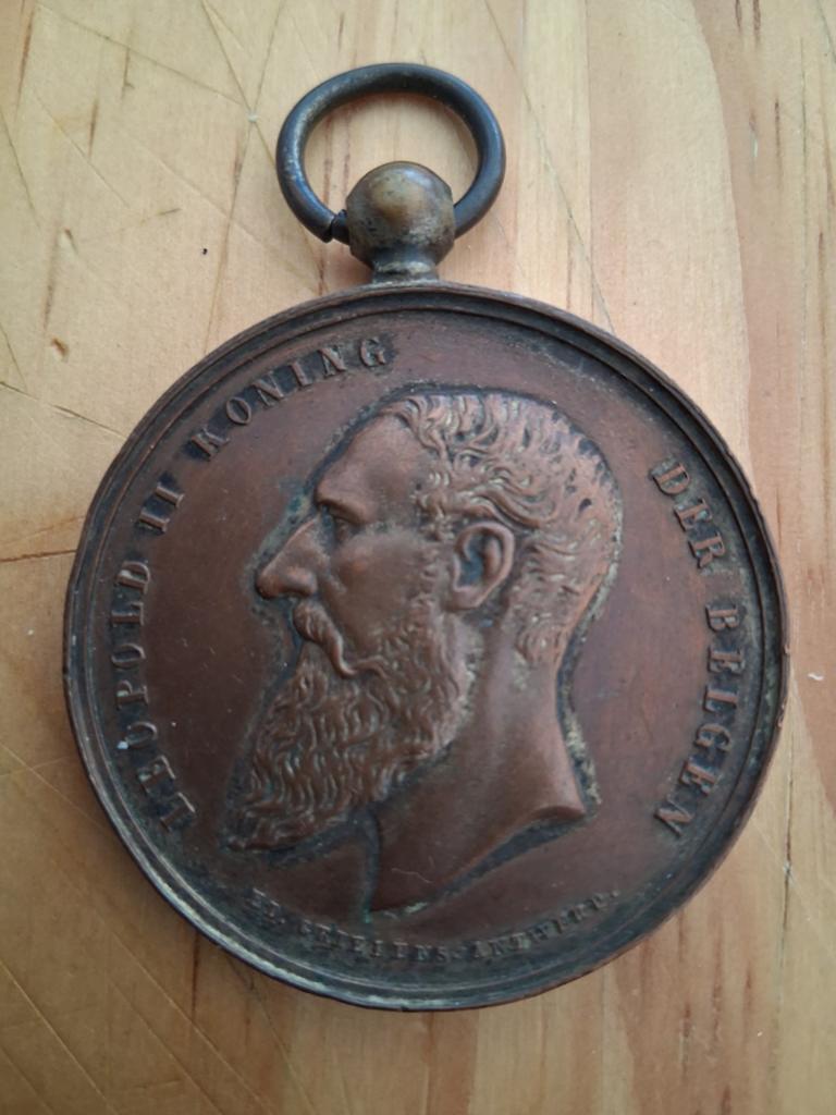 Medaille ereteken Harelbeke in koper, Ophalen of Verzenden