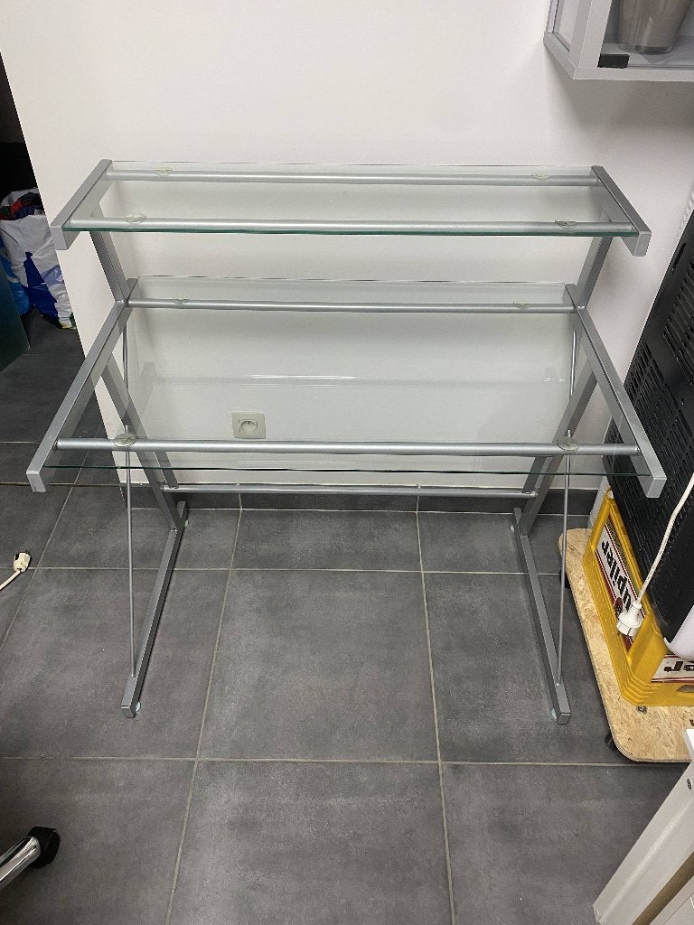 glazen bureau, Ophalen, Zo goed als nieuw
