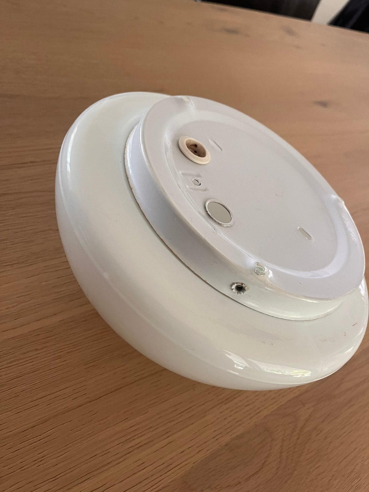 Witte plafondlamp - badkamer, Huis en Inrichting, Badkamer | Badtextiel en Accessoires, Ophalen, Zo goed als nieuw