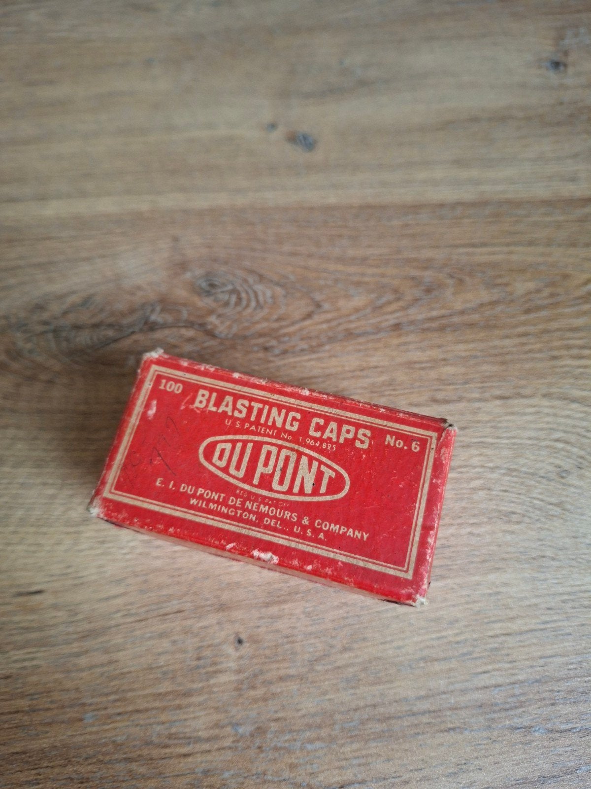 Boîte en carton d'amorces Du Pont WW2, Enlèvement ou Envoi