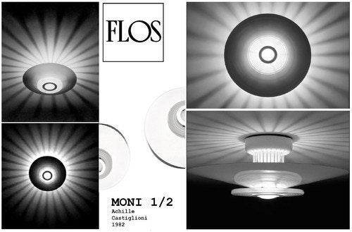 Plafonnier Moni 1 par Achille Castiglioni pour Flos, 34 cm, Verre, Comme neuf, E27 (grand)