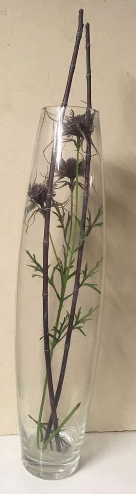 Grand vase conique en verre, Enlèvement, Comme neuf, Verre