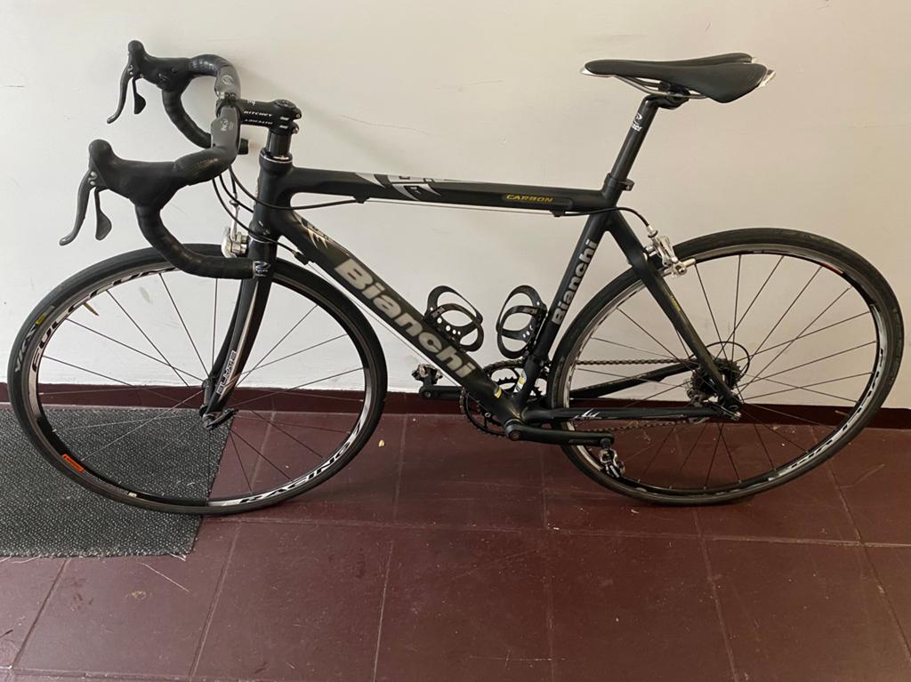 Bianchi carbon koersfiets, Carbon, 49 tot 53 cm, Zo goed als nieuw, Ophalen