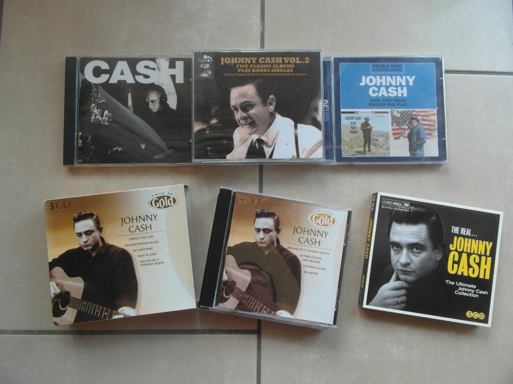 CD. LOT JOHNNY CASH 5x, CD & DVD, CD | Rock, Enlèvement, Utilisé, Blues rock, Coffret