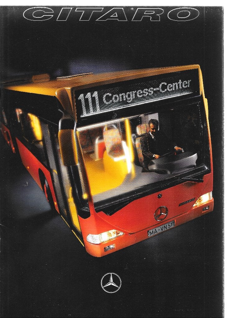MERCEDES CITARO,  1997, Livres, Autos | Brochures & Magazines, Enlèvement ou Envoi, Comme neuf, Mercedes