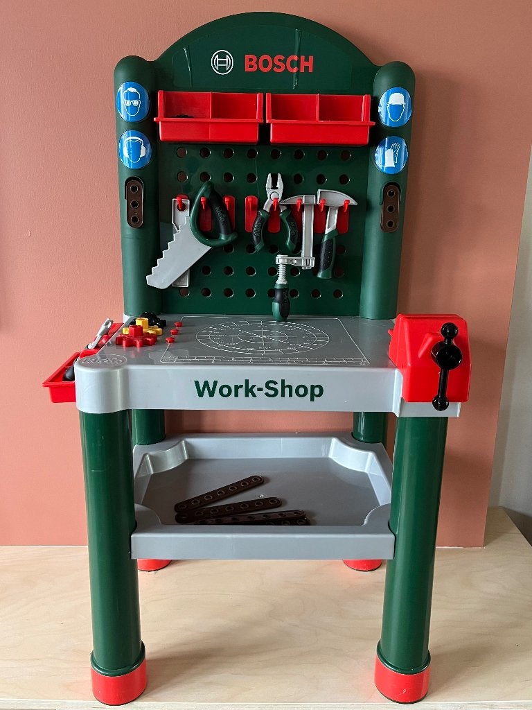Speelgoed werkbank bosh, Kinderen en Baby's, Ophalen, Gebruikt