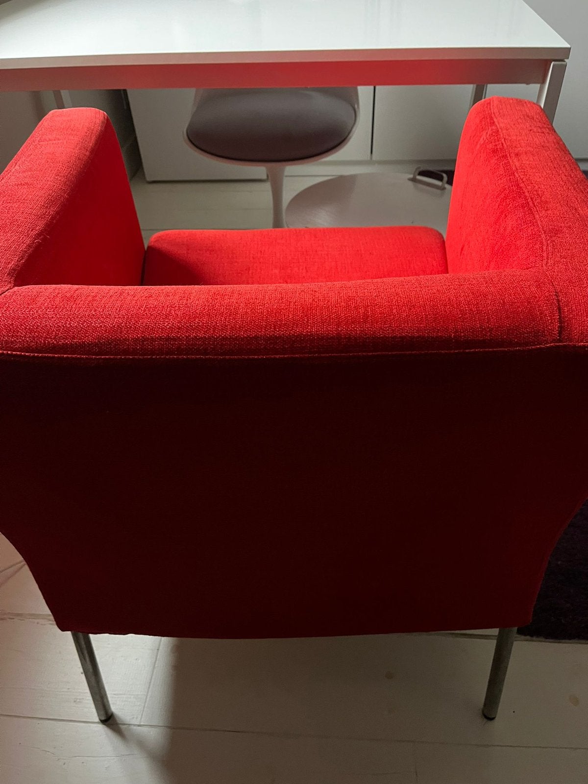 Rode zetel Ikea, Maison & Meubles, Enlèvement, Utilisé, 100 à 125 cm