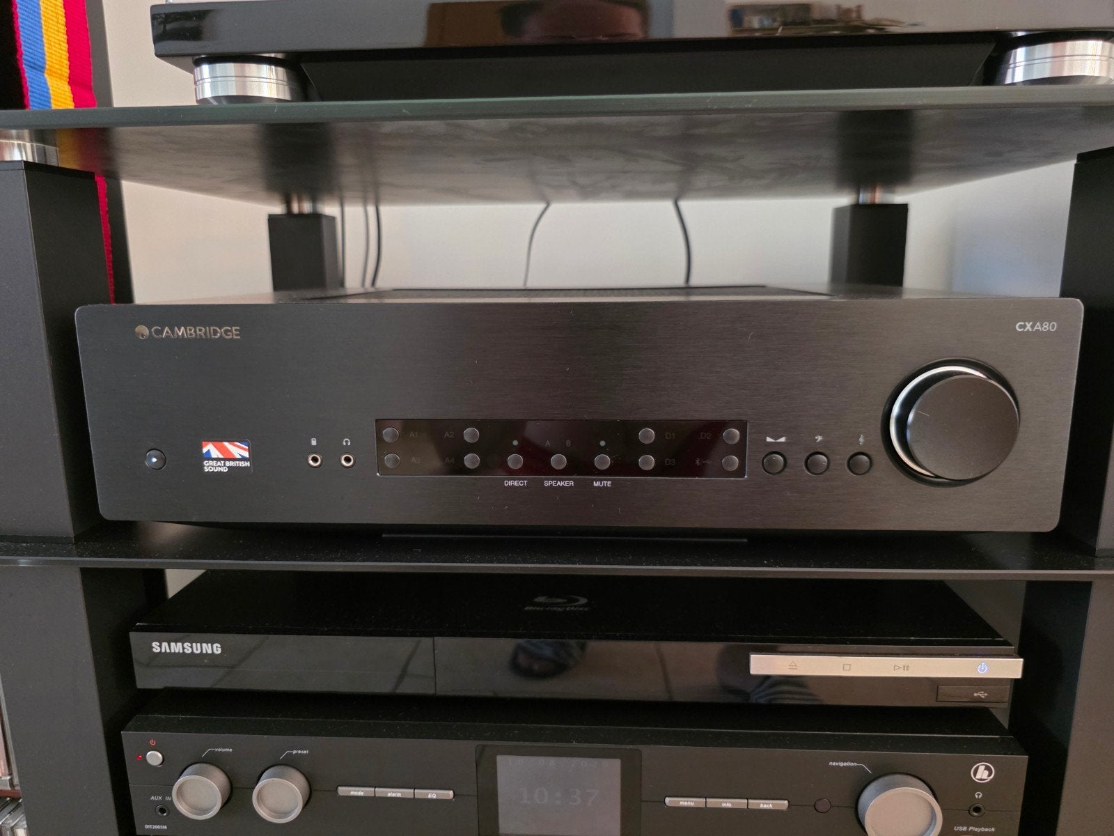 Cambridge CXA80 + Azur 550C, Ophalen