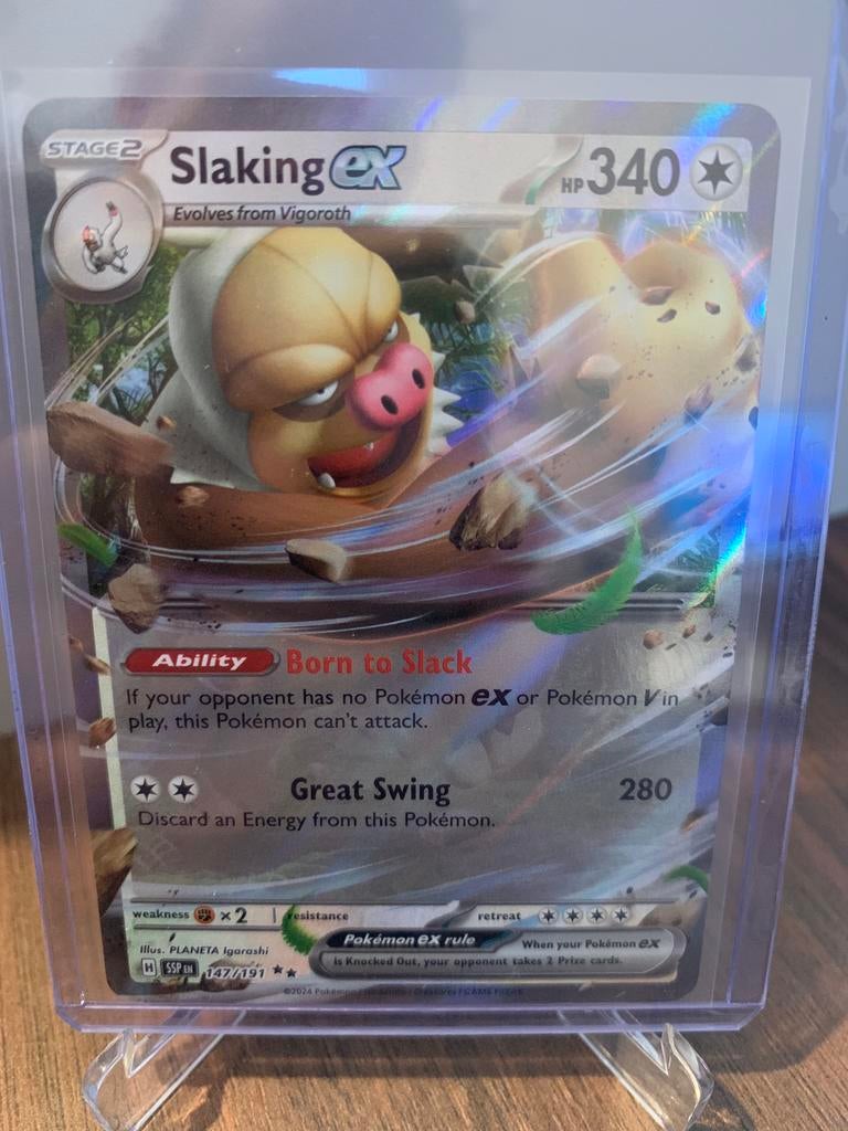 Pokemon slaking ex surging sparks, Ophalen of Verzenden, Zo goed als nieuw