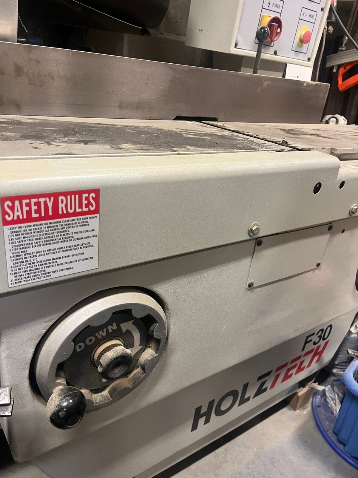 Vlakschaaf holztech, Doe-het-zelf en Bouw, Schaafmachines, Ophalen, Zo goed als nieuw, Elektrisch
