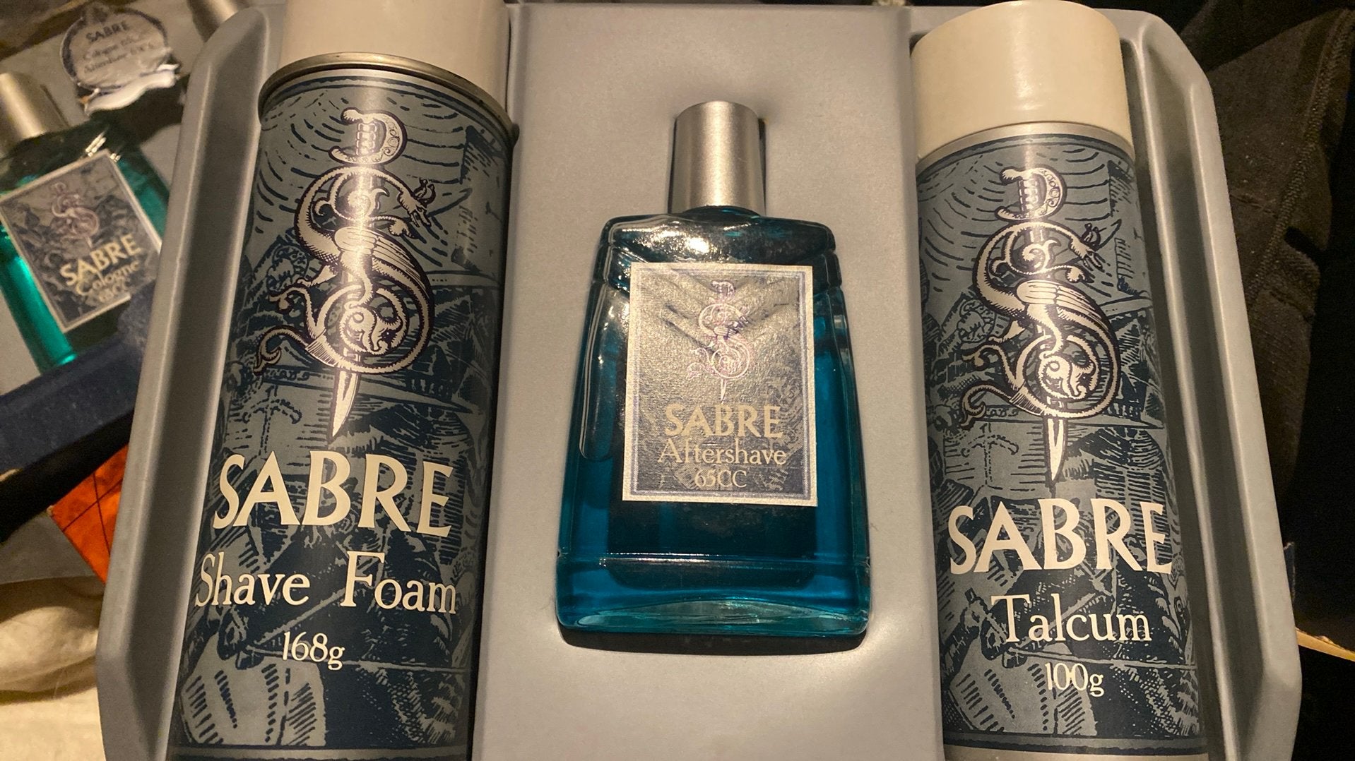 Set de sabre vintage, Collections, Parfums, Enlèvement ou Envoi, Comme neuf