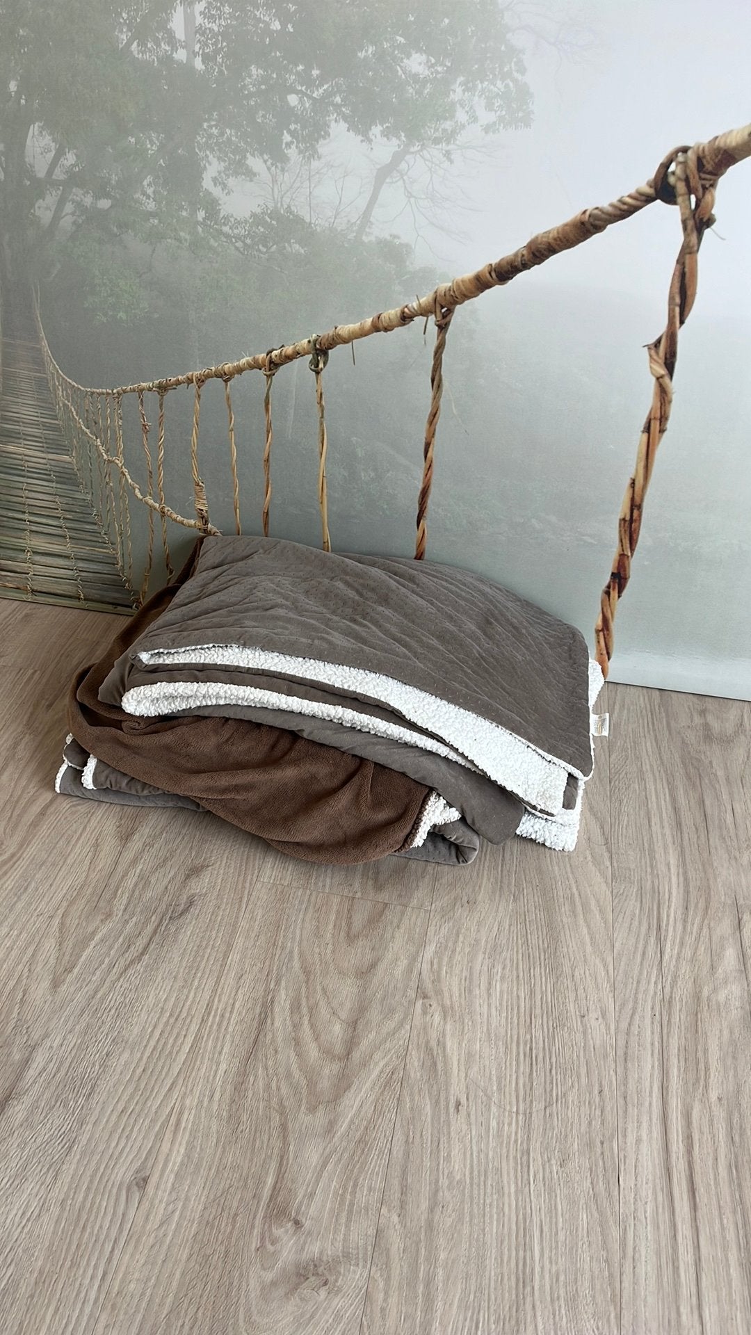 3x OEKO-TEX dekens – bruin – 140x180 cm, Wasbaar, 140 cm, Ophalen of Verzenden, Zo goed als nieuw