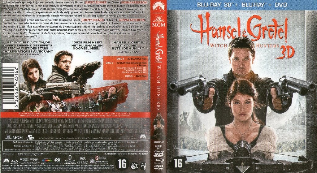 hanzel & gretel  witch hunters (blu-ray 3D + blu-ray) neuf, Enlèvement ou Envoi, Comme neuf, Science-Fiction et Fantasy