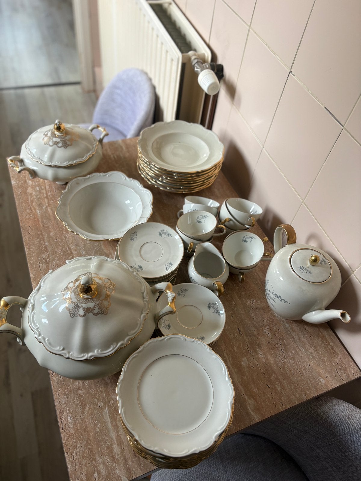 Servies antiek thee, Antiquités & Art, Enlèvement