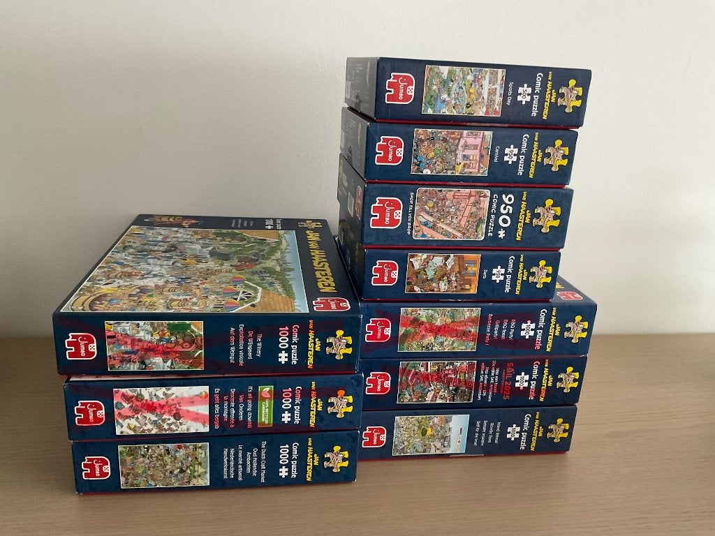 Puzzels Van Haasteren, Hobby en Vrije tijd, Denksport en Puzzels, Ophalen, 500 t/m 1500 stukjes, Zo goed als nieuw, Legpuzzel