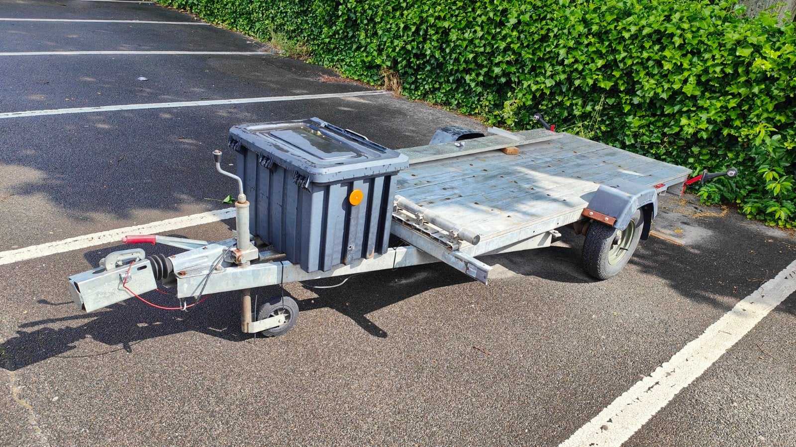Moto / quad aanhangwagen - alu bodemplaat, Auto diversen, Aanhangers en Bagagewagens, Ophalen of Verzenden