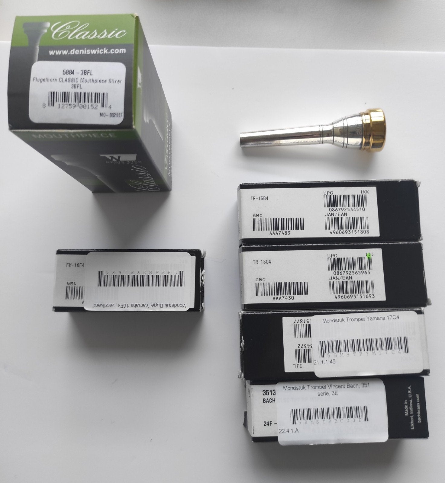 diverse mondstukken voor Bv trompet te koop, Ophalen of Verzenden, Zo goed als nieuw