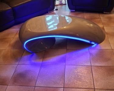 Table basse - Mobilier « VINTAGE » - « Cybertec », Moins de 50 cm, 50 à 100 cm, Synthétique, Enlèvement