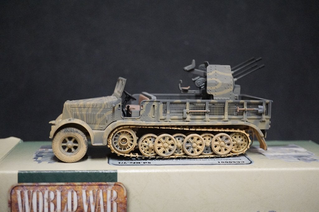 Corgi Duitse Krauss Maffei Flak half track - 1943 - 1/50, Hobby en Vrije tijd, Modelauto's | 1:50, Ophalen of Verzenden, Zo goed als nieuw
