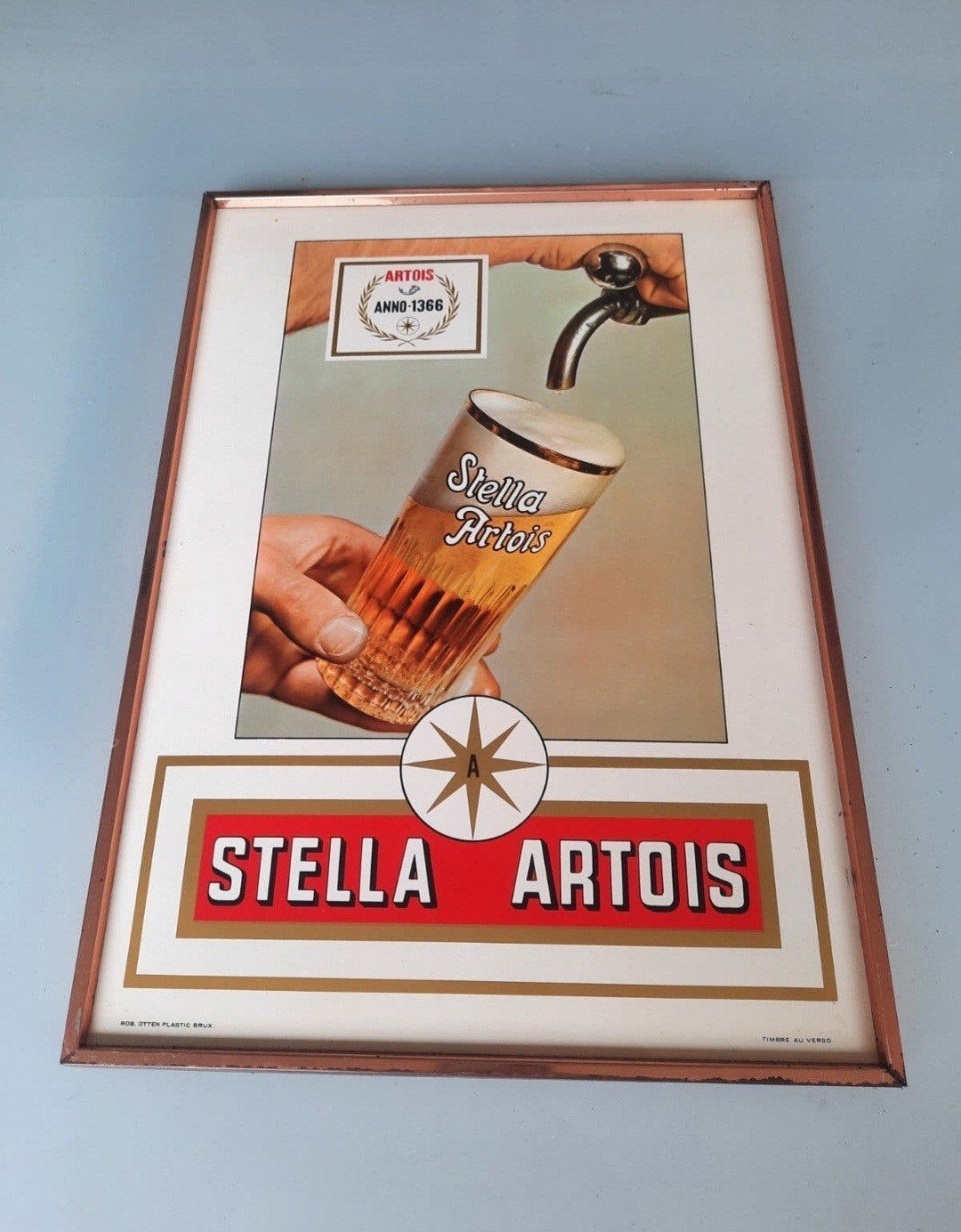 Stella artois reclamebord 1971, Verzamelen, Ophalen of Verzenden