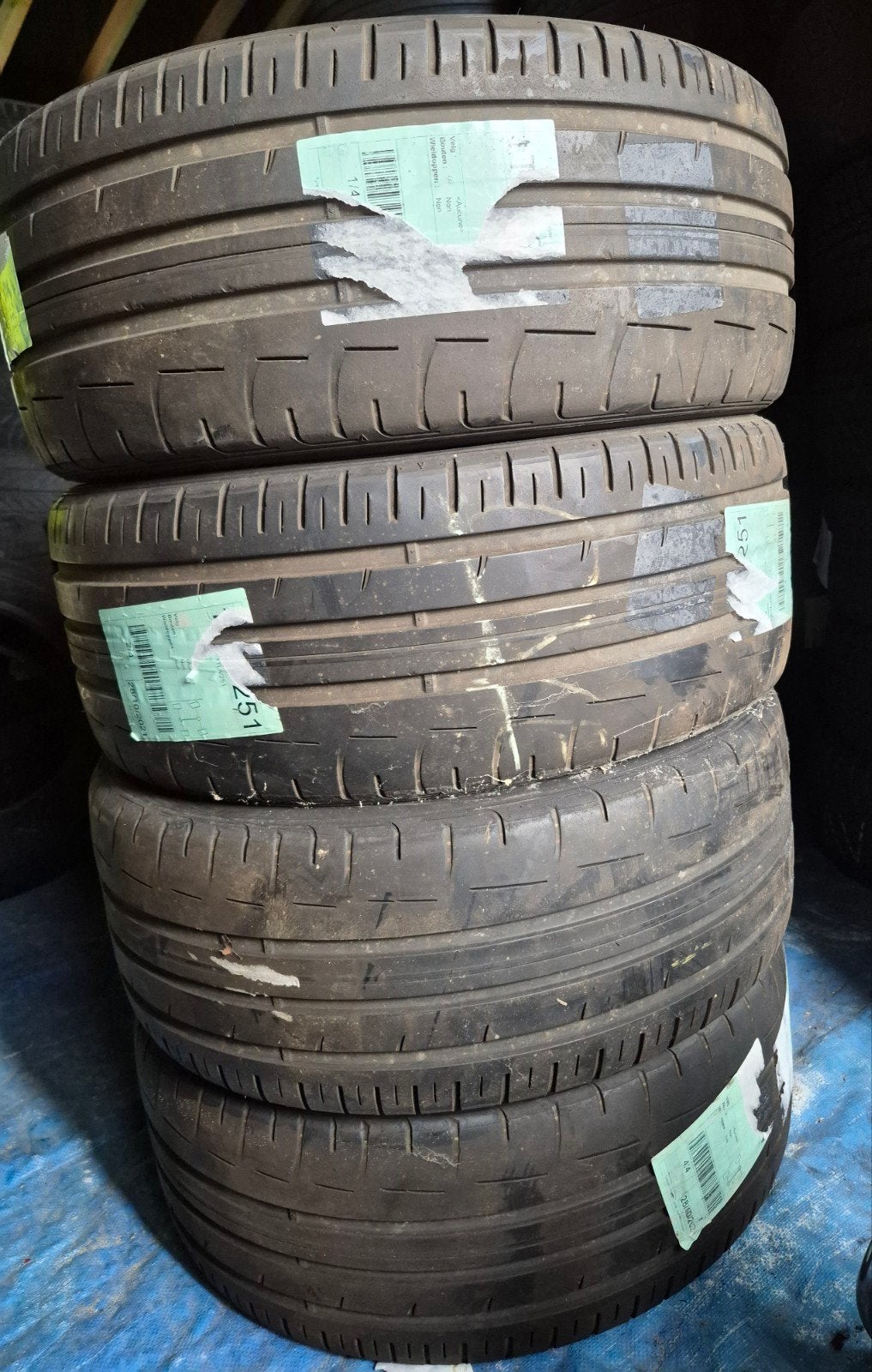 4 pneus été Dunlop Sp Sport 245/45/18 100Y étoilée MO, Enlèvement, Utilisé
